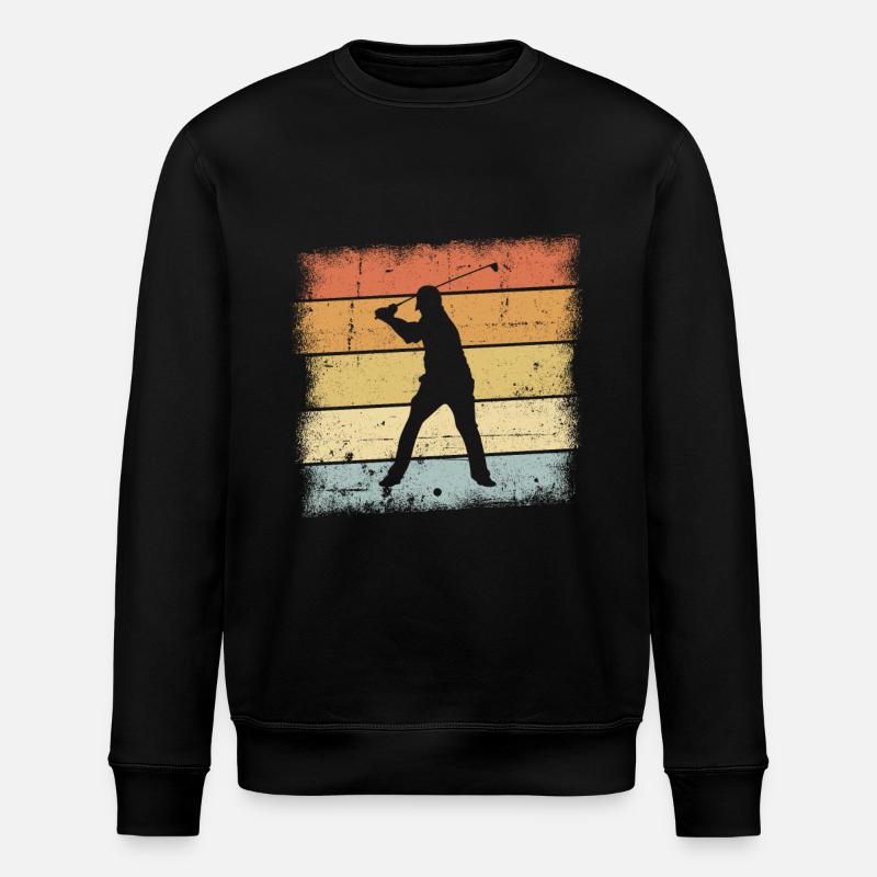 Golf Sunset - Stanley/Stella Unisex Bio-Sweatshirt ROLLER - Schwarz