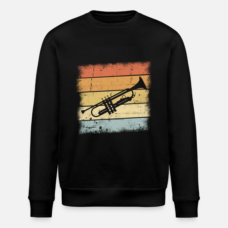 Trompete Instrument - Stanley/Stella Unisex Bio-Sweatshirt ROLLER - Schwarz