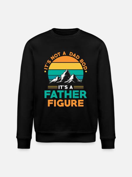 Dad Bod father figure - Stanley/Stella ROLLER Unisex Organic Sweatshirt - black