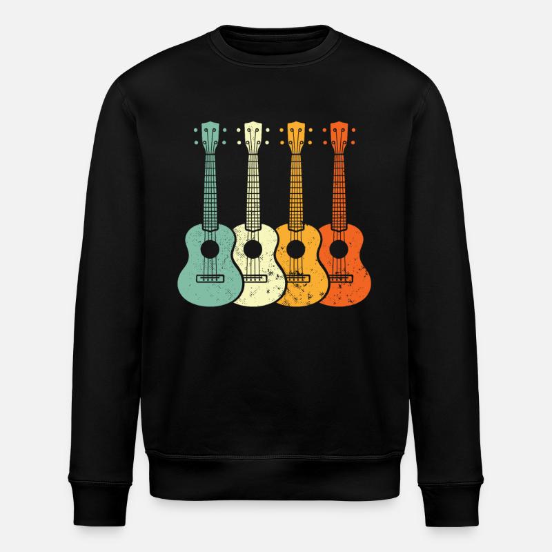 Ukulele - Stanley/Stella ROLLER Unisex Organic Sweatshirt - black
