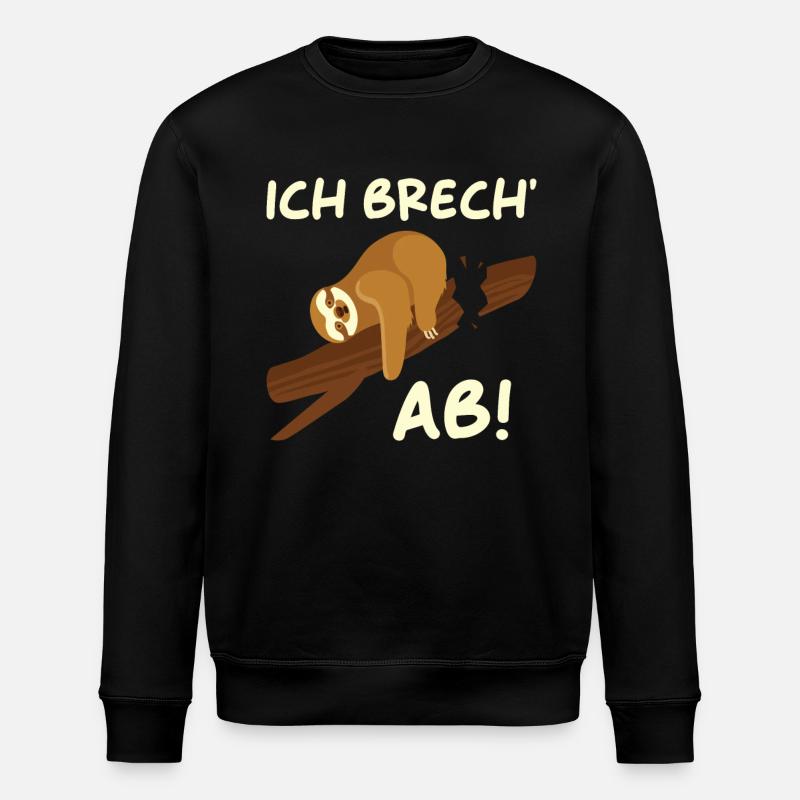 Ich brech ab - Stanley/Stella Unisex Bio-Sweatshirt ROLLER - Schwarz
