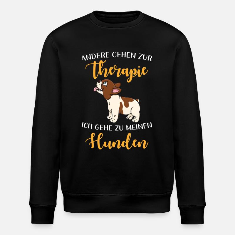 Hundespruch Hund - Stanley/Stella Unisex Bio-Sweatshirt ROLLER - Schwarz