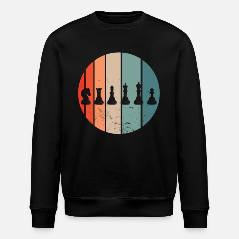Pièces d’échecs Échecs Échecs - Sweat bio ROLLER Stanley/Stella Unisexe - noir