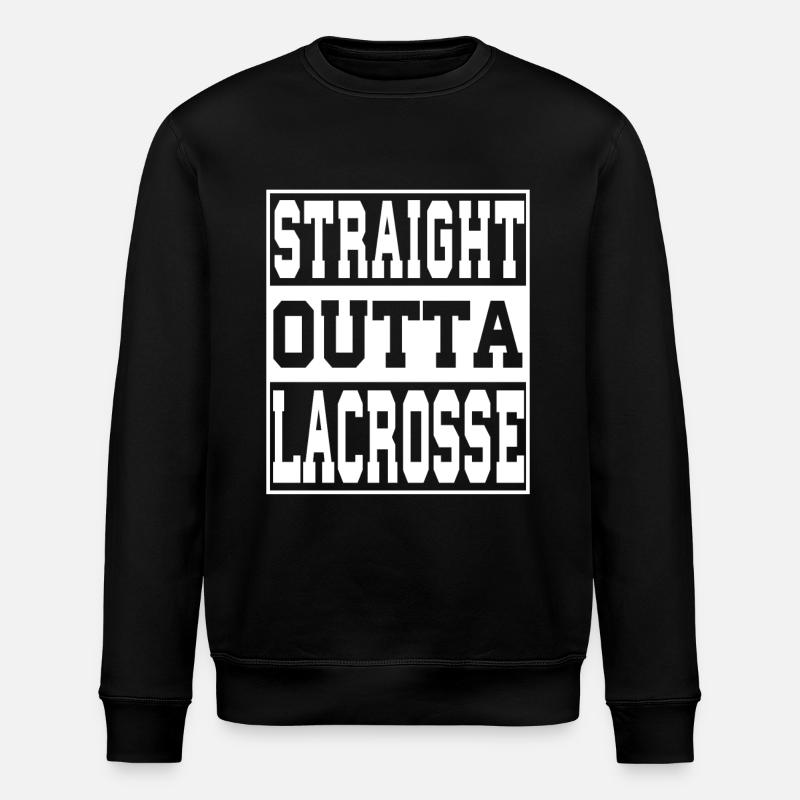 Lacrosse Spruch lustig - Stanley/Stella Unisex Bio-Sweatshirt ROLLER - Schwarz