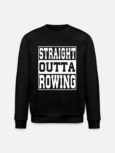Rowing saying funny - Stanley/Stella ROLLER Unisex Organic Sweatshirt - black