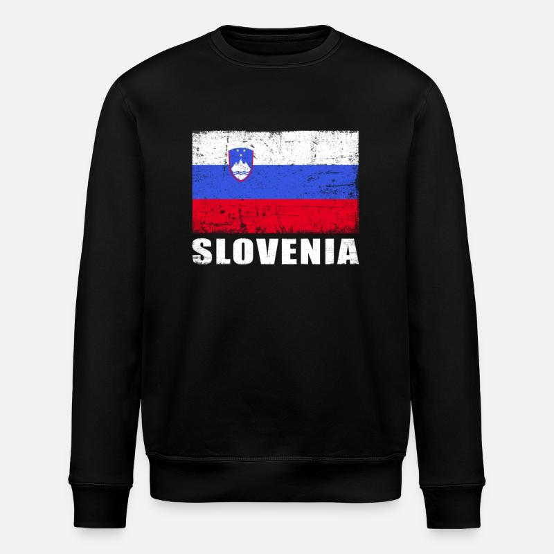 Slovénie Drapeau Grunge Slovénie Drapeau - Sweat bio ROLLER Stanley/Stella Unisexe - noir