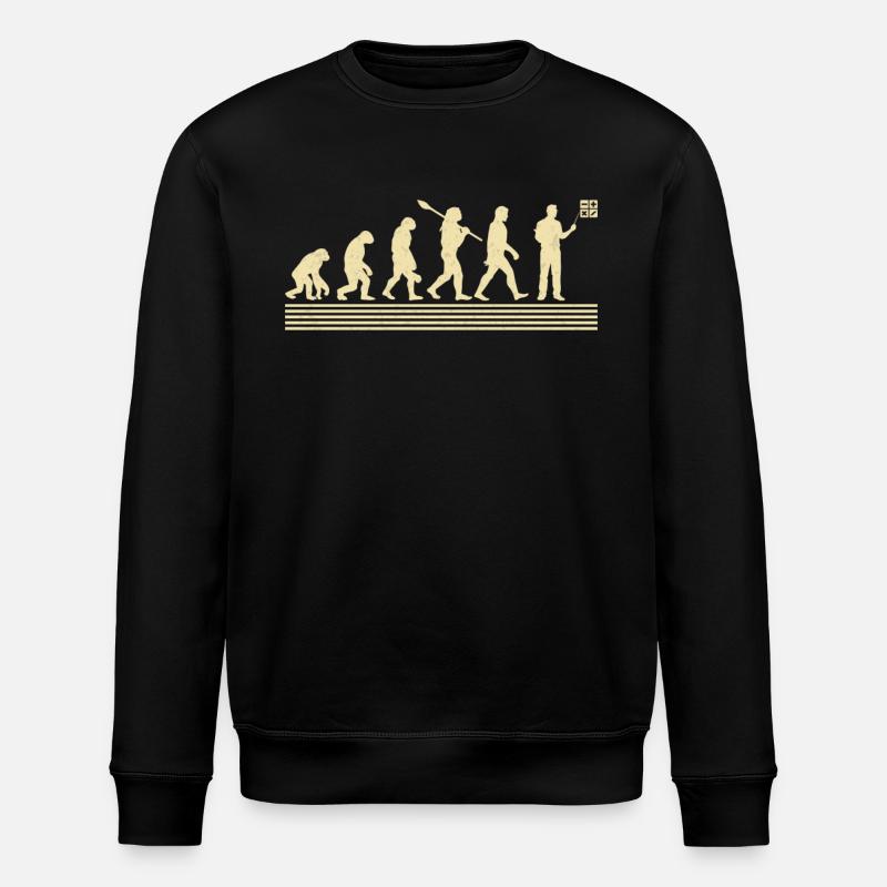 Evolution Des Mathelehrers - Stanley/Stella Unisex Bio-Sweatshirt ROLLER - Schwarz
