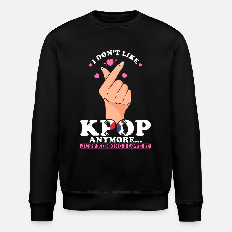 K-pop Ich Liebe K-pop - Stanley/Stella Unisex Bio-Sweatshirt ROLLER - Schwarz