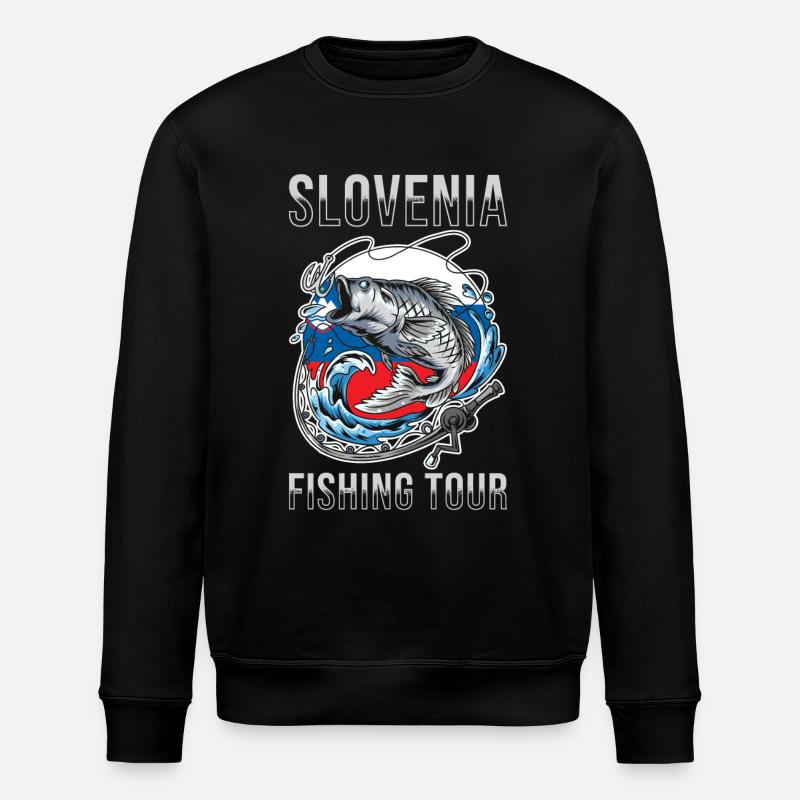 Tour de pêche - Slovénie - Sweat bio ROLLER Stanley/Stella Unisexe - noir