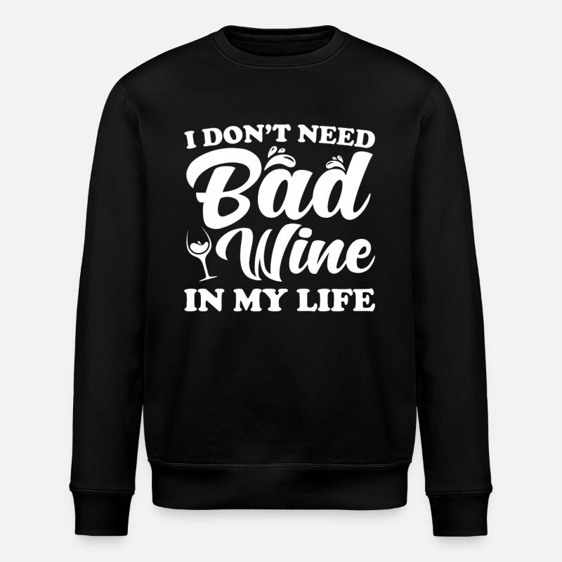 Vin en disant drôle - Sweat bio ROLLER Stanley/Stella Unisexe - noir