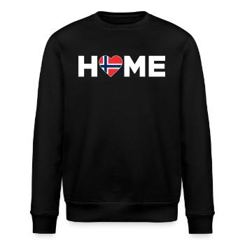 Norwegen Heimat Norwegen Flagge Norwegen Liebe - Stanley/Stella Unisex Bio-Sweatshirt ROLLER - Schwarz - Vorne - Nik (191cm)