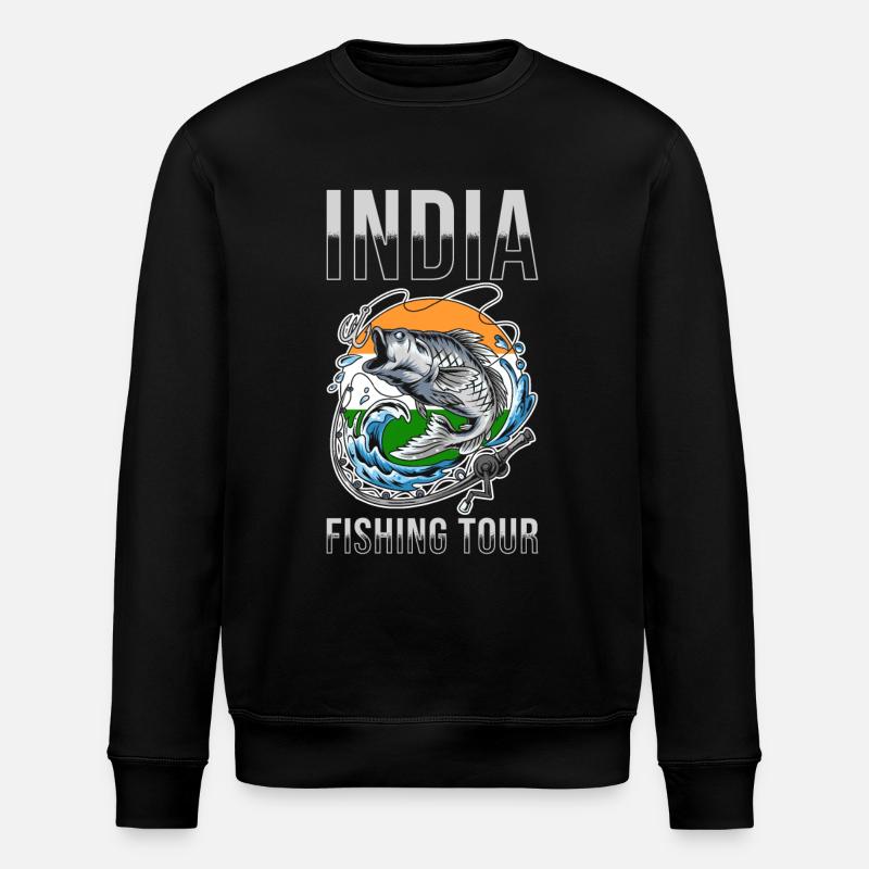 Angel Tour India - Stanley/Stella ROLLER Unisex Organic Sweatshirt - black