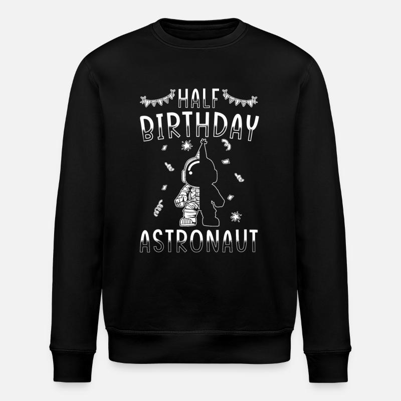 Demi-année 6 mois anniversaire astronaute - Sweat bio ROLLER Stanley/Stella Unisexe - noir