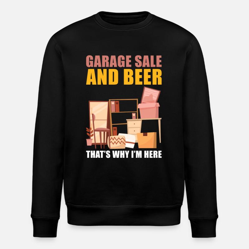 Garagenverkauf Spruch - Stanley/Stella Unisex Bio-Sweatshirt ROLLER - Schwarz