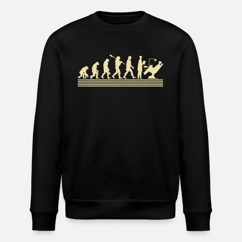 Dentist evolution - Stanley/Stella ROLLER Unisex Organic Sweatshirt - black
