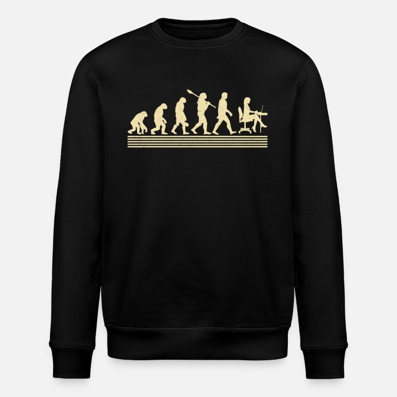 Accountant evolution - Stanley/Stella ROLLER Unisex Organic Sweatshirt - black