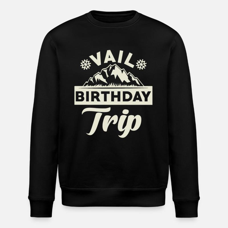 Vail Birthday Trip Vail - Stanley/Stella ROLLER Unisex Organic Sweatshirt - black