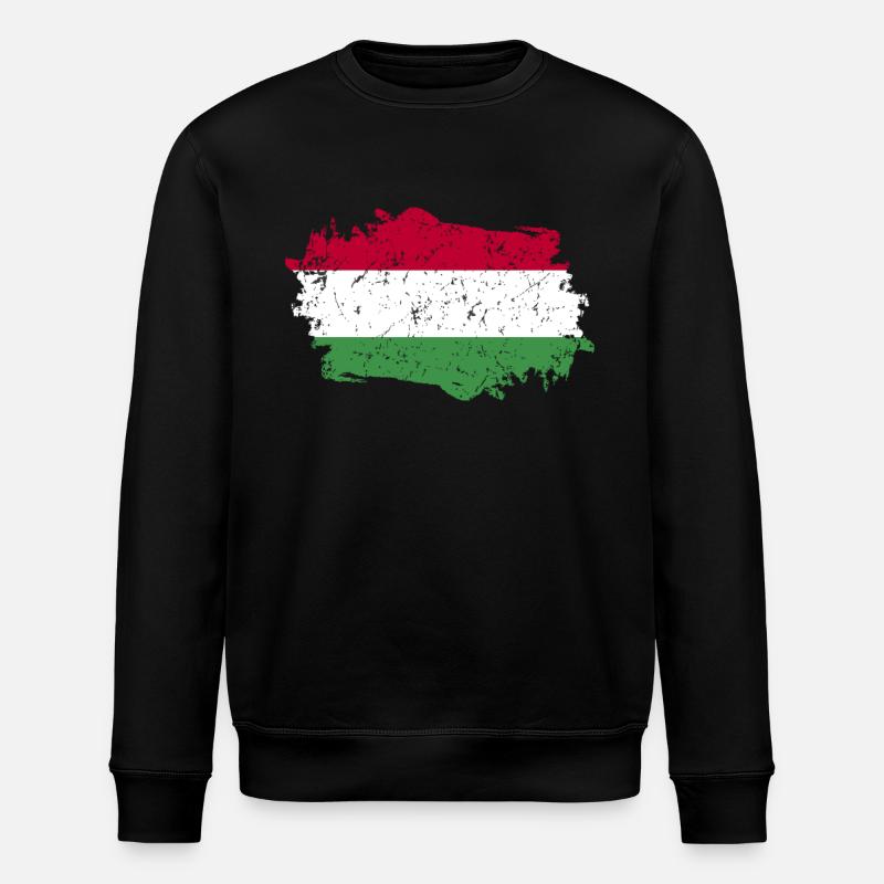 Hongrie Drapeau Grunge Hongrie Drapeau - Sweat bio ROLLER Stanley/Stella Unisexe - noir