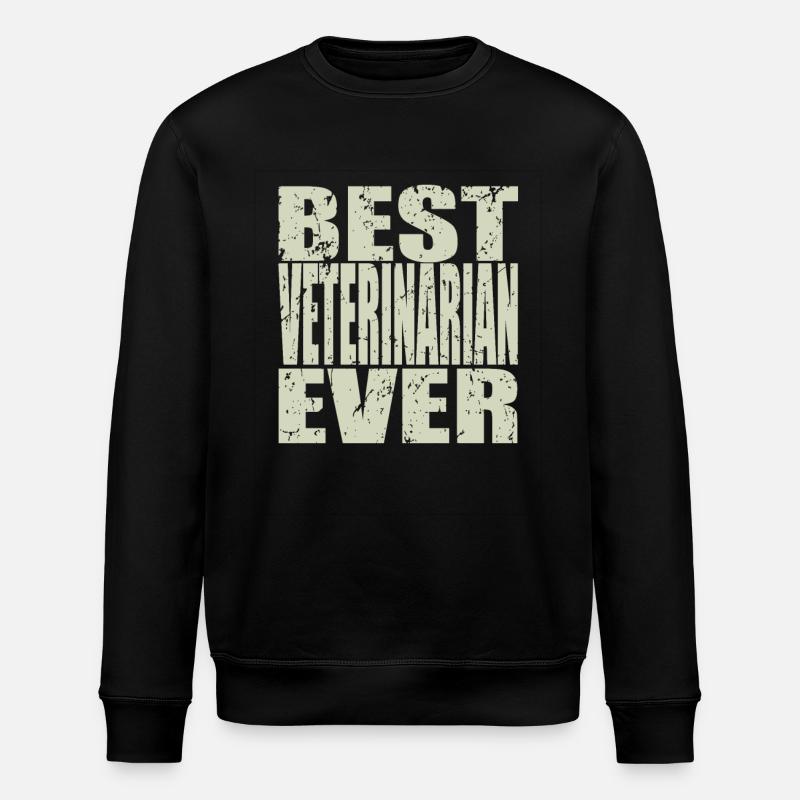 Best Tierarzt ever Tierarzt Geschenk - Stanley/Stella Unisex Bio-Sweatshirt ROLLER - Schwarz