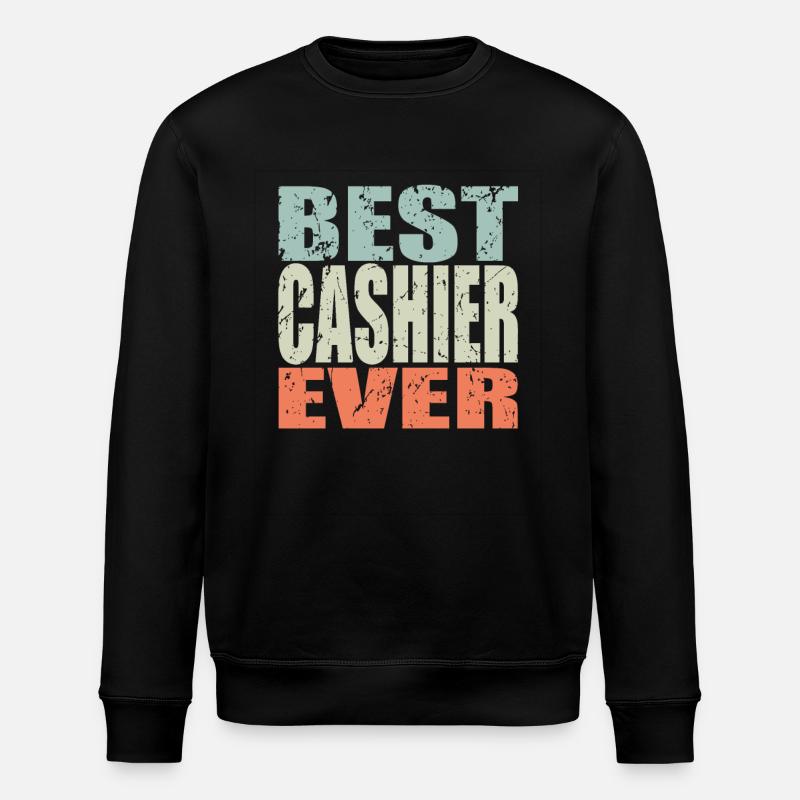 Best Kassierer ever Kassierer Geschenk - Stanley/Stella Unisex Bio-Sweatshirt ROLLER - Schwarz