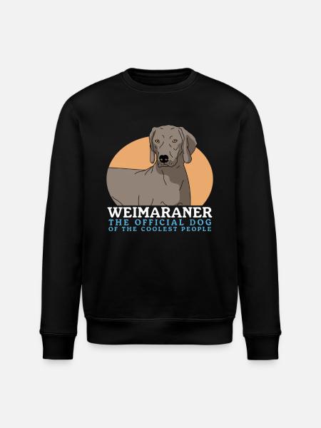 Weimaraner Dog Owner Dog Gift - Stanley/Stella ROLLER Unisex Organic Sweatshirt - black