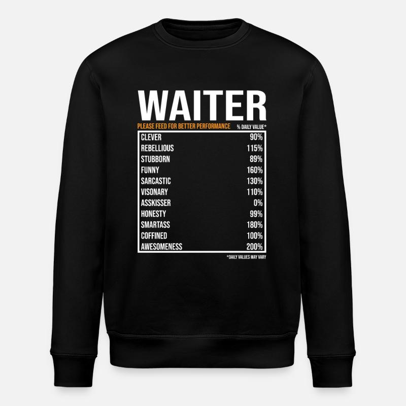 Serveur disant Cadeau de serveur - Sweat bio ROLLER Stanley/Stella Unisexe - noir