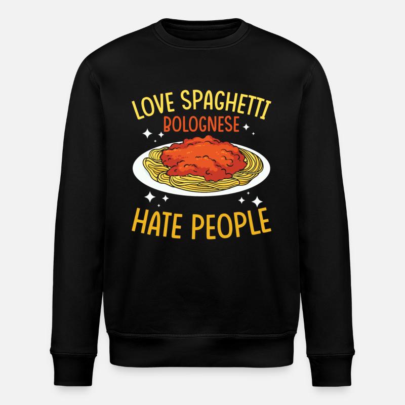 Spaghetti bolognaise - Sweat bio ROLLER Stanley/Stella Unisexe - noir