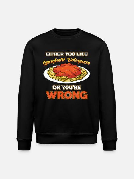 Spaghetti Bolognese - Stanley/Stella Unisex Bio-Sweatshirt ROLLER - Schwarz