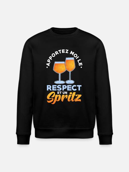 Spritz Cocktail - Stanley/Stella Unisex Bio-Sweatshirt ROLLER - Schwarz