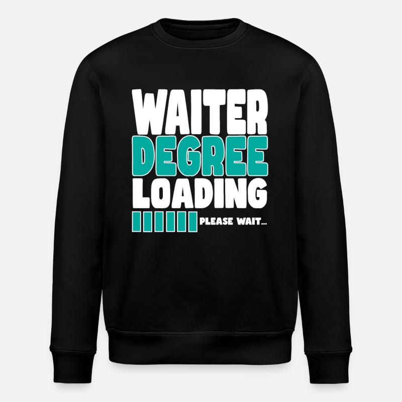 Waiter invites training - Stanley/Stella ROLLER Unisex Organic Sweatshirt - black