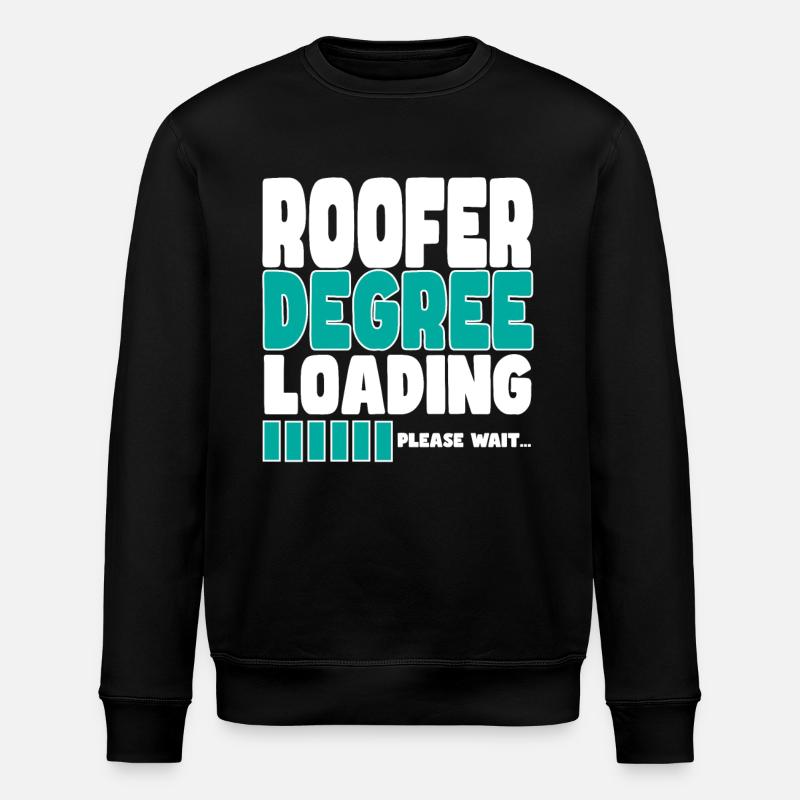 Roofer invites training - Stanley/Stella ROLLER Unisex Organic Sweatshirt - black