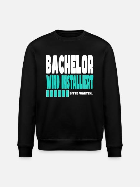 Bachelor wird installiert - Stanley/Stella Unisex Bio-Sweatshirt ROLLER - Schwarz