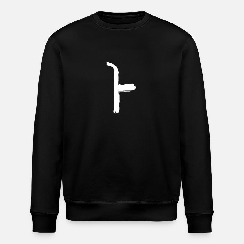 Korean letter A - Stanley/Stella ROLLER Unisex Organic Sweatshirt - black