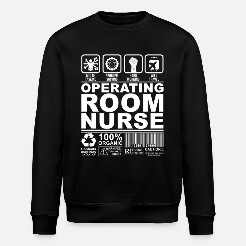 Infirmière en chirurgie - Sweat bio ROLLER Stanley/Stella Unisexe - noir