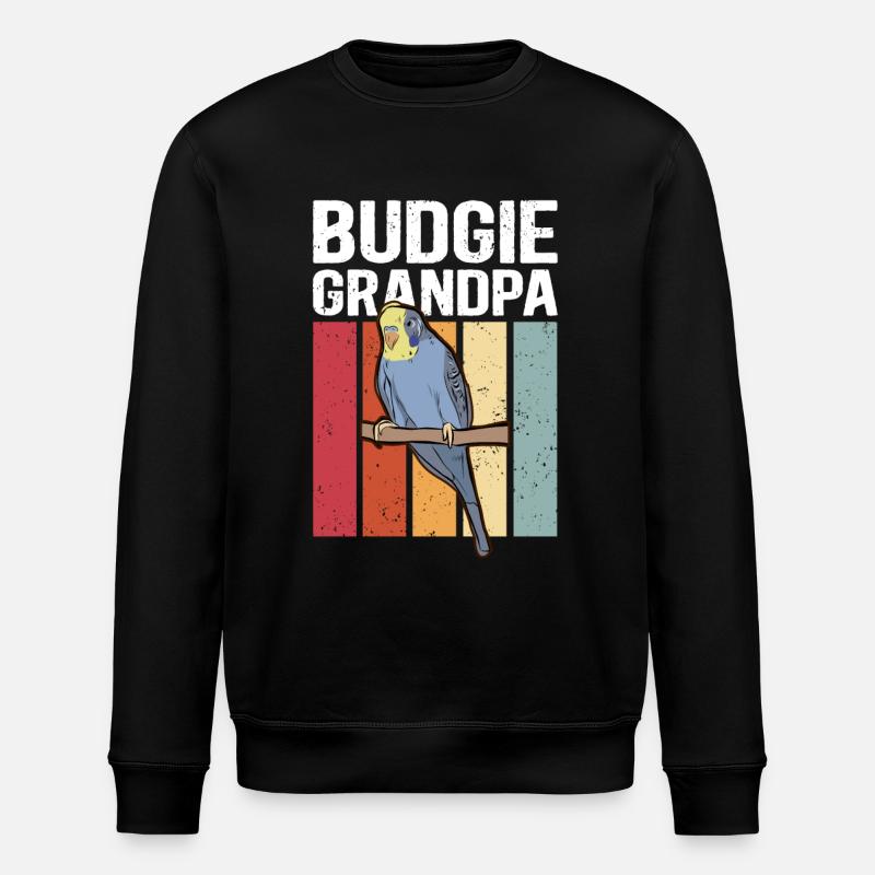 Budgerigar Grand-père | Cadeau Budgerigars - Sweat bio ROLLER Stanley/Stella Unisexe - noir