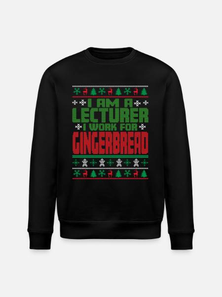 Lecturer Christmas Saying - Stanley/Stella ROLLER Unisex Organic Sweatshirt - black
