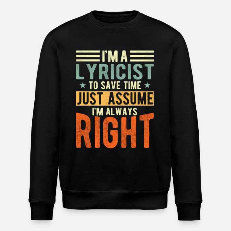 Copywriter - Stanley/Stella ROLLER Unisex Organic Sweatshirt - black