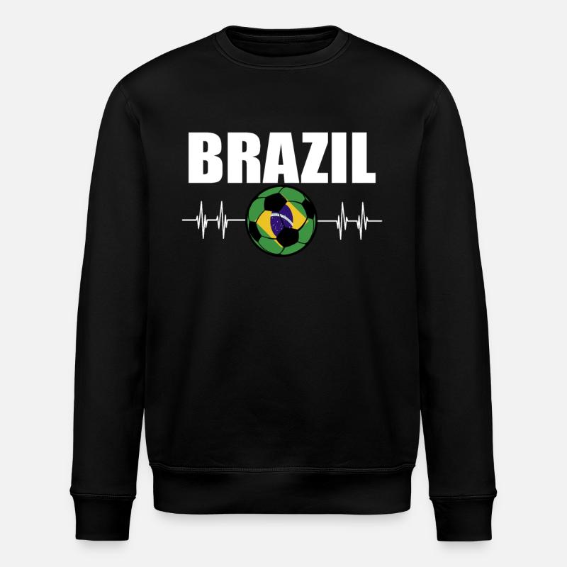 Brésil Football - Sweat bio ROLLER Stanley/Stella Unisexe - noir