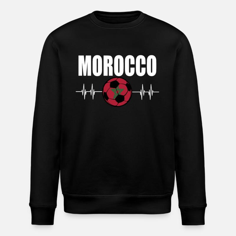 Maroc Football - Sweat bio ROLLER Stanley/Stella Unisexe - noir