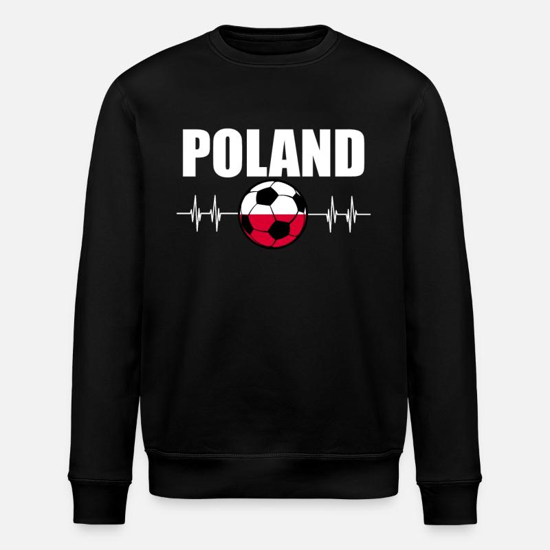 Pologne Football - Sweat bio ROLLER Stanley/Stella Unisexe - noir