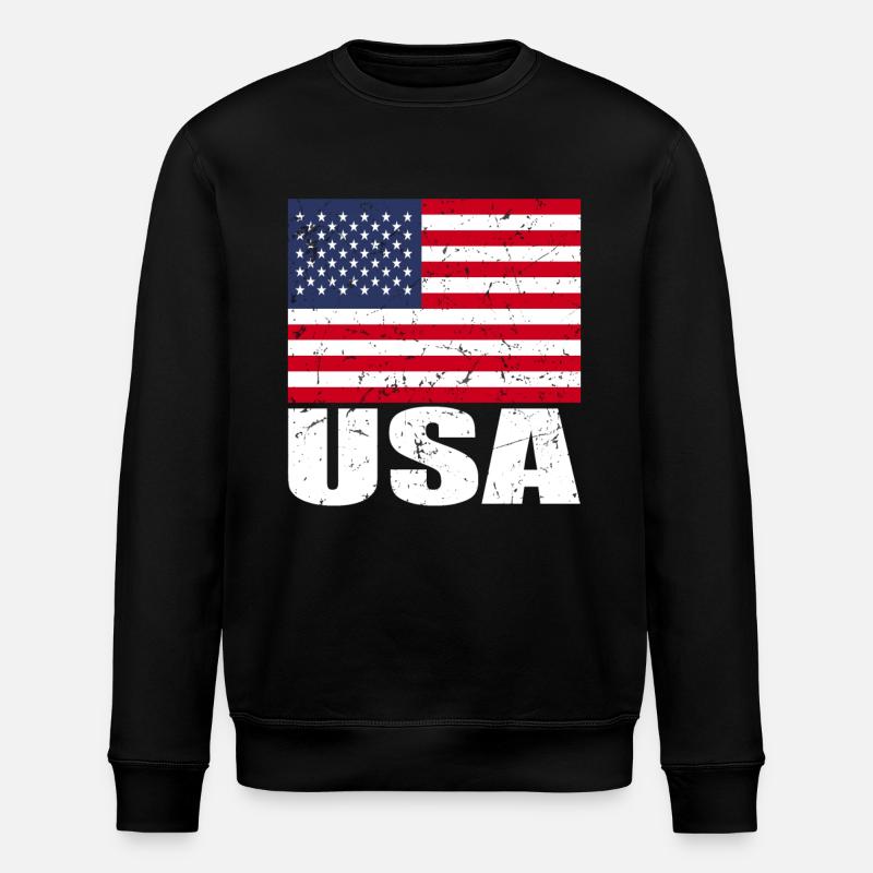 Hirsch Fahne - Stanley/Stella Unisex Bio-Sweatshirt ROLLER - Schwarz