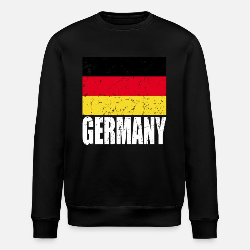 Germany Flag - Stanley/Stella ROLLER Unisex Organic Sweatshirt - black
