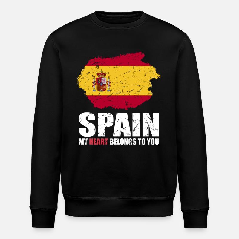 Drapeau de l’Espagne - Sweat bio ROLLER Stanley/Stella Unisexe - noir