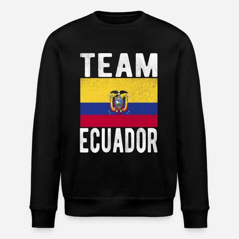 Drapeau de l’Équateur - Sweat bio ROLLER Stanley/Stella Unisexe - noir
