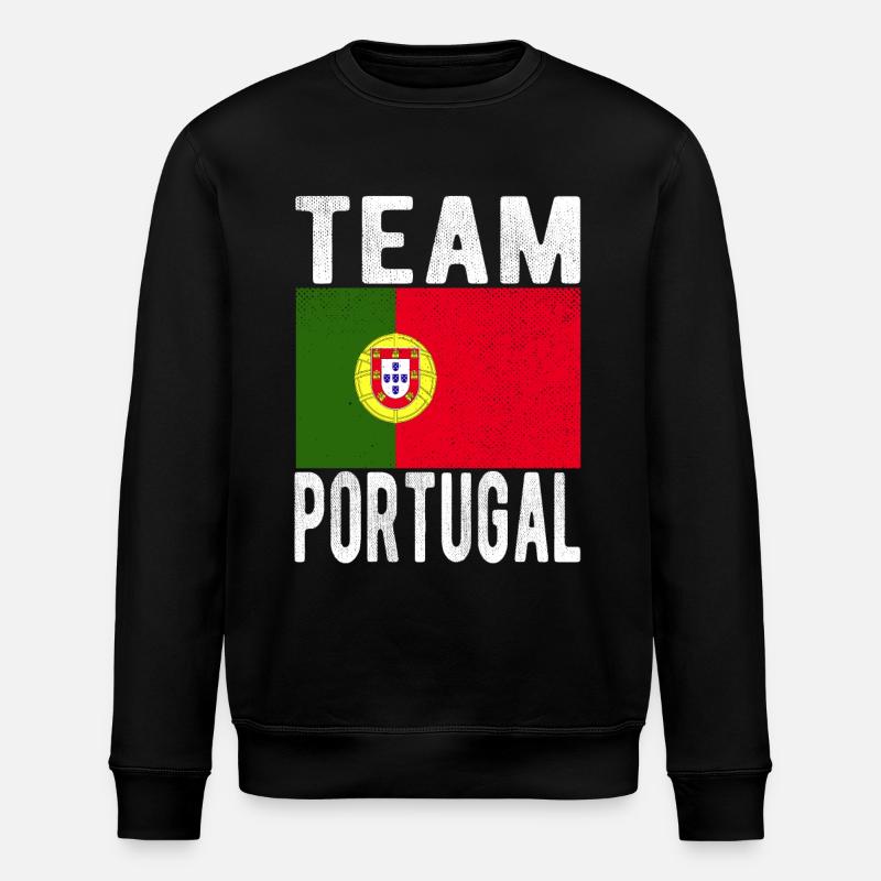 Drapeau du Portugal - Sweat bio ROLLER Stanley/Stella Unisexe - noir