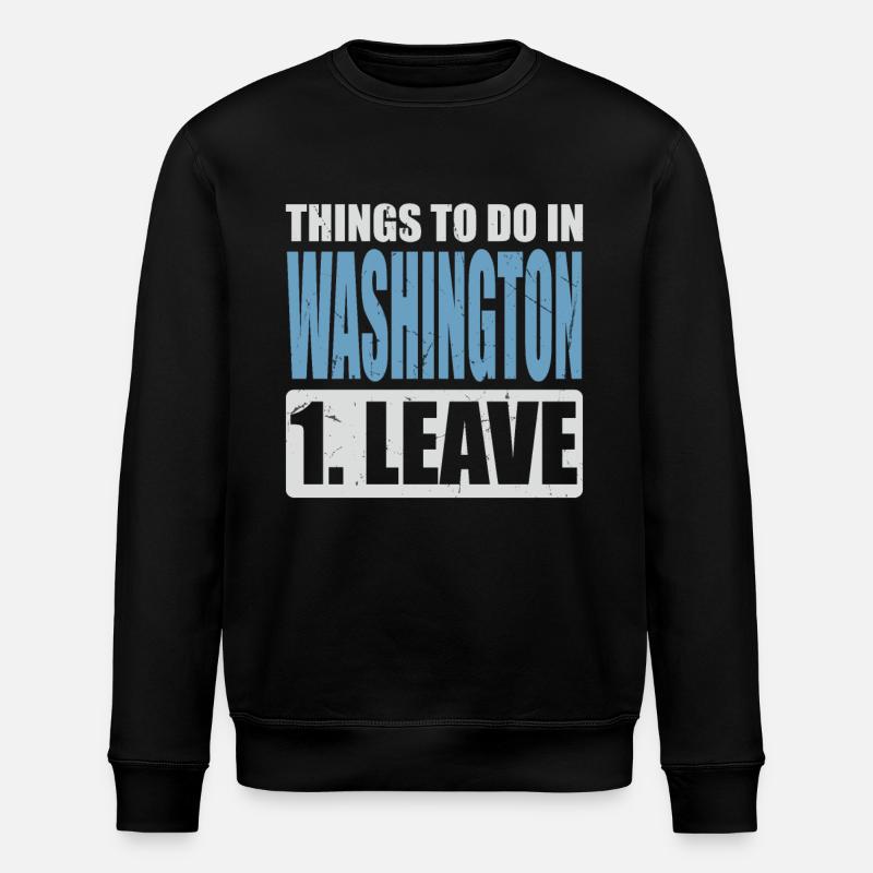 Washington Meme - Stanley/Stella Unisex Bio-Sweatshirt ROLLER - Schwarz