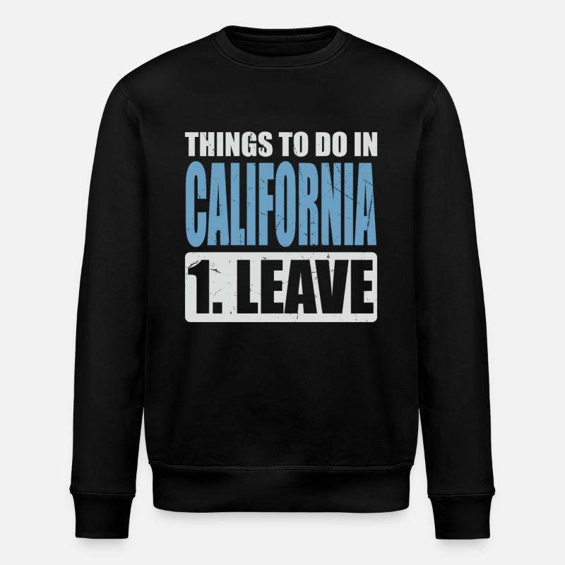 California Meme - Stanley/Stella ROLLER Unisex Organic Sweatshirt - black