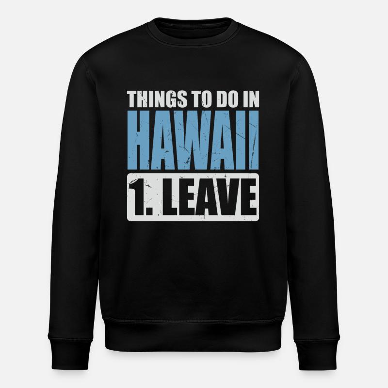 Hawaii Memes - Stanley/Stella ROLLER Unisex Organic Sweatshirt - black