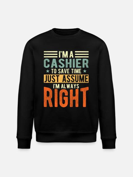Cashier - Stanley/Stella ROLLER Unisex Organic Sweatshirt - black