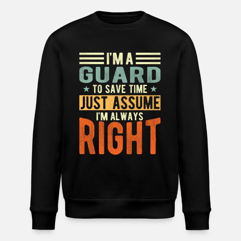 Guard - Stanley/Stella ROLLER Unisex Organic Sweatshirt - black